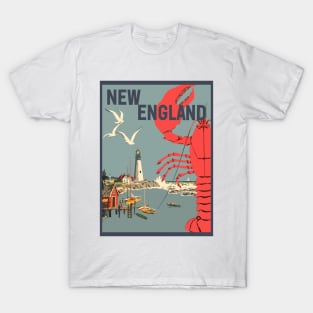 Vintage Style New England T-Shirt